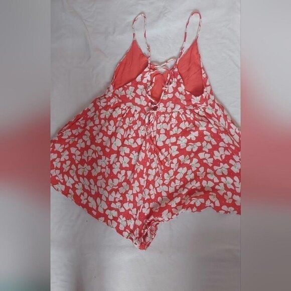 Boho Babydoll Romper Cottagecore Summer Essential Y2K Soft Girl Floral Romper - Picture 3 of 10